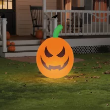 Felfújható RGB LED-es halloween-i tök - 40 cm
