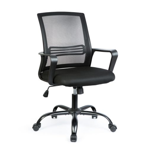 Irodai forgószék - fix karfával - fekete - 70 x 51 / 52 x 50 cm