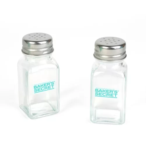 Baker's Secret só- és borsszóró szett - üveg - 9,2 cm - 2 db / szett