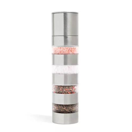 4 az 1-ben fűszerőrlő - rozsdamentes acél - 5 x 21 cm