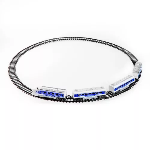 Express kisvasút - vasútállomással - elemes - 5 féle pálya