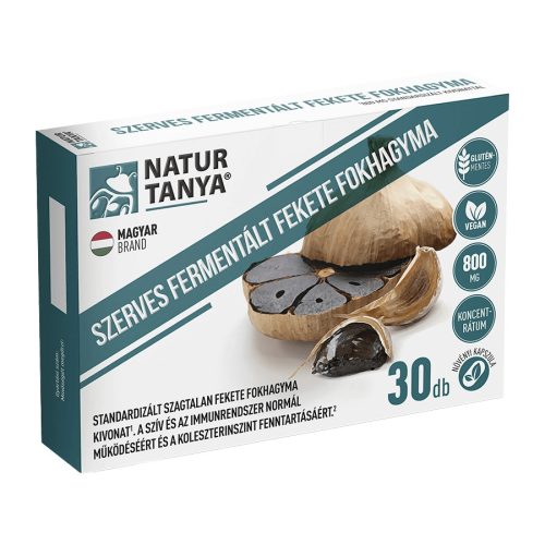 Fermentált Fekete Fokhagyma - 800 mg - 30 kapszula - Natur Tanya