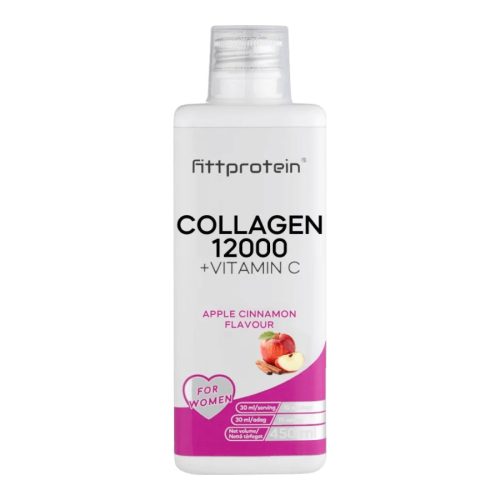 Fittprotein Collagen 12000 +Vitamin C - alma-fahéj - 450 ml