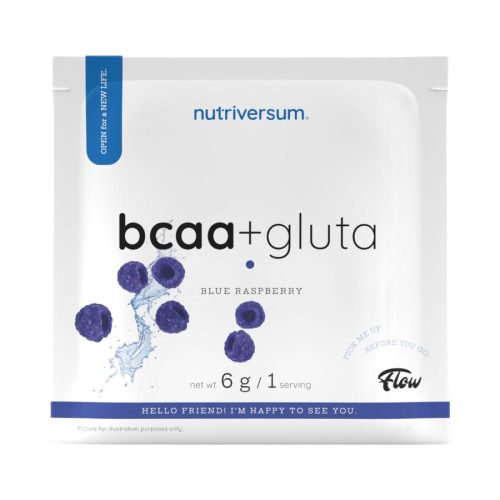 BCAA + GLUTA - 6 g - kék málna - Nutriversum