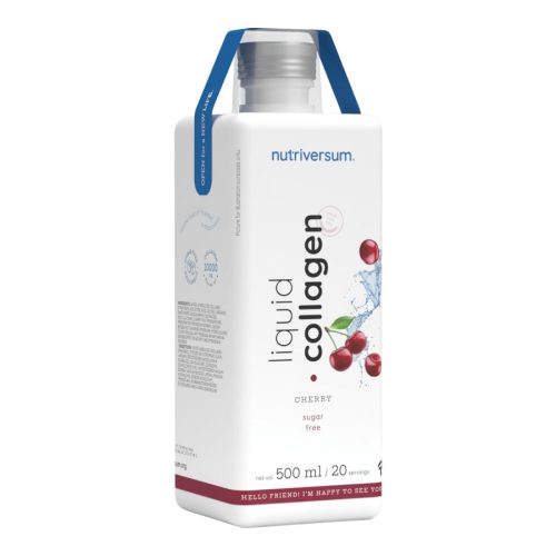 Collagen liquid Sugar Free - 500 ml - cseresznye - Nutriversum