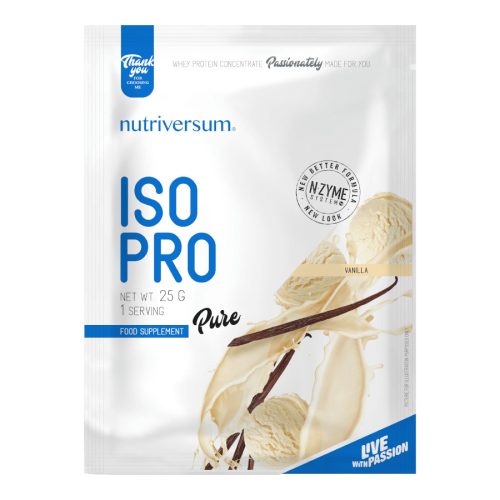 ISO PRO - 25 g - PURE - Nutriversum - vanília