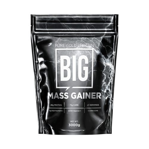 BIG-Mass Gainer tömegnövelő italpor - Vanilla 3000g - PureGold