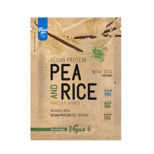 Pea & Rice Vegan Protein - 30g - VEGAN - Nutriversum - vanília