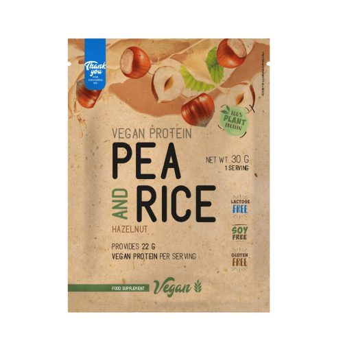 Pea & Rice Vegan Protein - 30g - VEGAN - Nutriversum - mogyoró