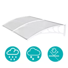   Timeless Tools Műanyag előtető több méretben és színben-240x90 cm-fehér