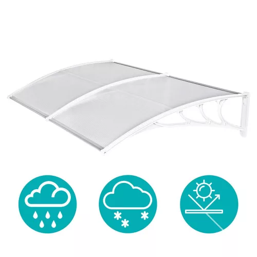 Timeless Tools Műanyag előtető több méretben és színben-240x90 cm-fehér