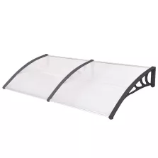   Timeless Tools Műanyag előtető több méretben és színben-240x90 cm-fekete