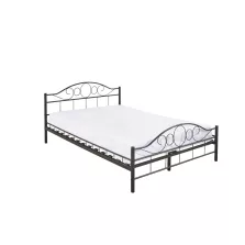   Timeless Tools Mimi fém ágykeret ajándék ágyráccsal több méretben és színben-Fekete 140x200cm