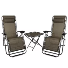   Timeless Tools 2 db zéró gravitáció kerti szék asztallal