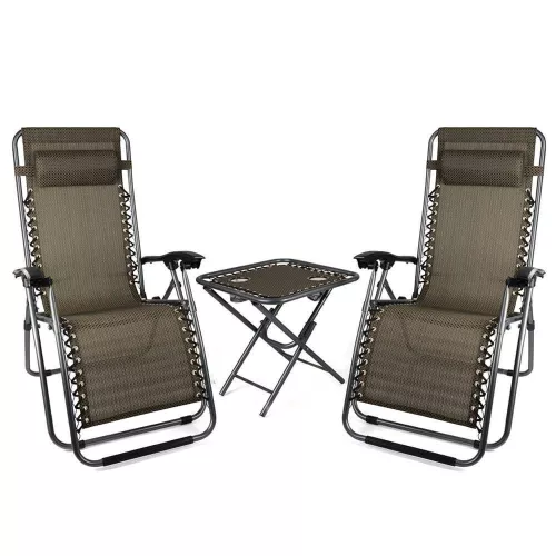 Timeless Tools 2 db zéró gravitáció kerti szék asztallal