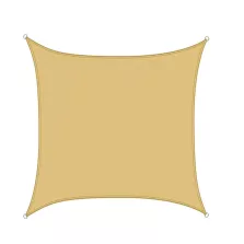   Timeless Tools Szögletes napvitorla, 3,6 méteres, több típusban-négyszög alakú, polietilén, bézs