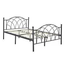   Timeless Tools Lotti fém ágykeret ajándék ágyráccsal, több méretben és színben-Fekete 180x200 cm