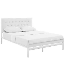   Timeless Tools Hanna fém ágykeret ajándék ágyráccsal, több méretben és színben-Fehér 180x200 cm-es-fehér