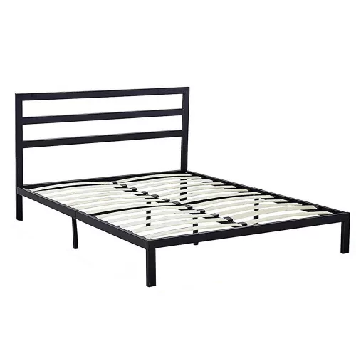 Timeless Tools Bella fém ágykeret ajándék ágyráccsal, több méretben és színben-Fekete 180x200 cm-es-fekete