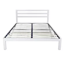   Timeless Tools Bella fém ágykeret ajándék ágyráccsal, több méretben és színben-Fehér 180x200 cm-es-fehér