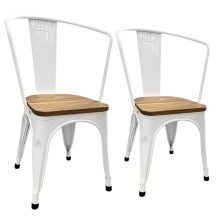   Timeless Tools Panni étkezőszék fém 2db, több színben-világos fa ülés