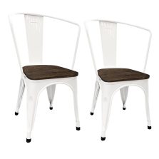   Timeless Tools Panni étkezőszék fém 2db, több színben-sötét fa ülés