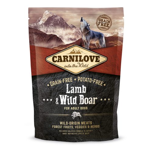CarniLove Adult Lamb & Wild Boar- Bárány és Vaddisznó Hússal 1,5kg