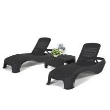 Atlantic duo kerti nyugágy set Corfu asztallal