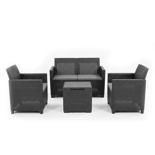 Claire IV 4 személyes kerti bútor garnitúra vigo tárolós asztallal