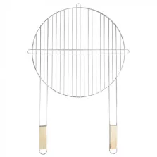 Kerek grillrács fa fogantyúval 51 cm