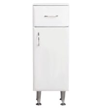   Bianca Plus 30 alacsony szekrény 1 ajtóval, 1 fiókkal, magasfényű fehér színben, jobbos