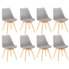 Silla étkezőszék 8 db szürke színben