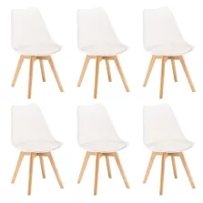 Silla étkezőszék 6 db fehér színben