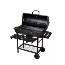 Faszenes kerti BBQ hengeres grillsütő