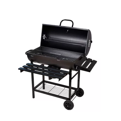 Faszenes kerti BBQ hengeres grillsütő