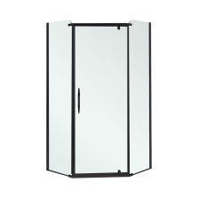   Celtic 100x100 cm ötszögletű zuhanykabin tálca nélkül fekete