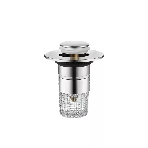 Lefolyódugó szűrővel rozsdamentes acél 60 mm