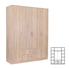   Miami gardróbszekrény 160x205 cm sonoma tölgy-sonoma tölgy