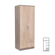 Miami gardróbszekrény 80x205 cm sonoma tölgy-yorki tölgy