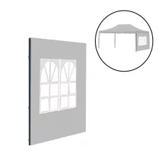 Kerti pavilon ablakos oldalfal ponyva 3x4,5 m