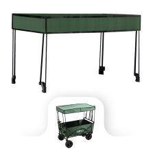 Strandkocsi prémium tető zöld