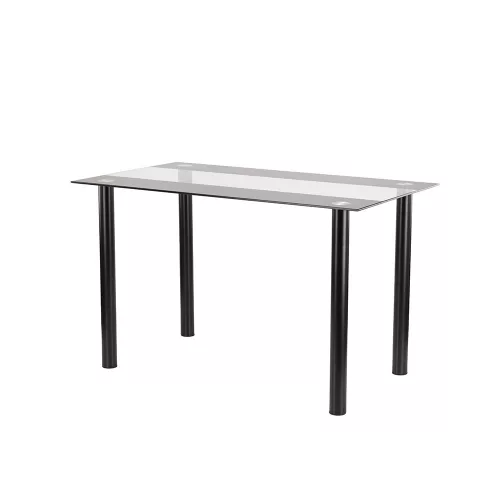 Riona 120 cm szögletes üveg étkezőasztal
