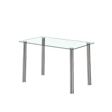 Berna 120 cm szögletes üveg étkezőasztal