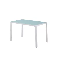 Ezra 120 cm szögletes üveg étkezőasztal