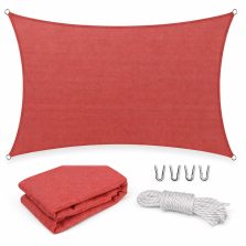 Rana napvitorla négyszög alakú 5x6 m piros