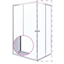 OLGA SQ 70 ELEMENT zuhanyajtó