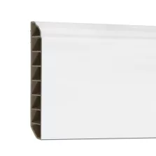 Vinyl SPC padlószegély Snow white 2400x100x12 mm