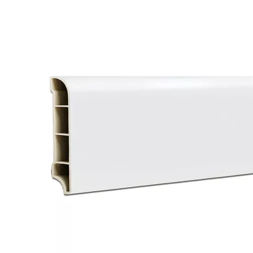 Vinyl SPC padlószegély Snow white 2400x60x12 mm