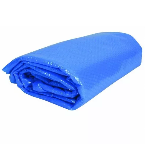 Medence szolártakaró, Blue 400, 3,0 x 6,0 m, kék, UV stabilizált, 400 mikron, ovális, polietilén
