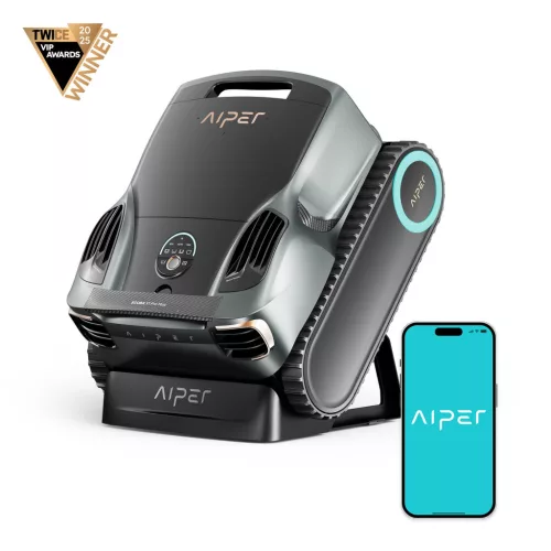 Aiper Scuba X1 Pro Max akkumulátoros medencetisztító robot, 300 m2, 533 l/perc, szűrőkosár: 5 l